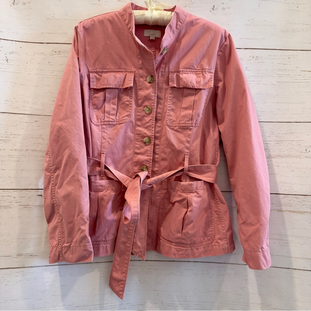 Belted Canvas Jacket – L